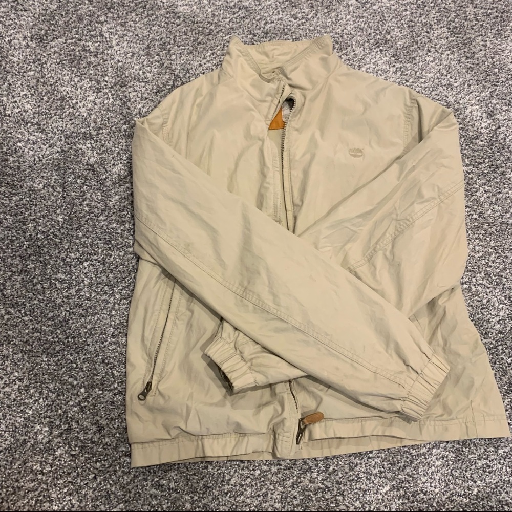 Men’s Large Khaki Timberland Bomber Jacket